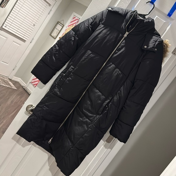 Frost-Free Hooded Plus-Size Long Puffer Jacket - Picture 2 of 7